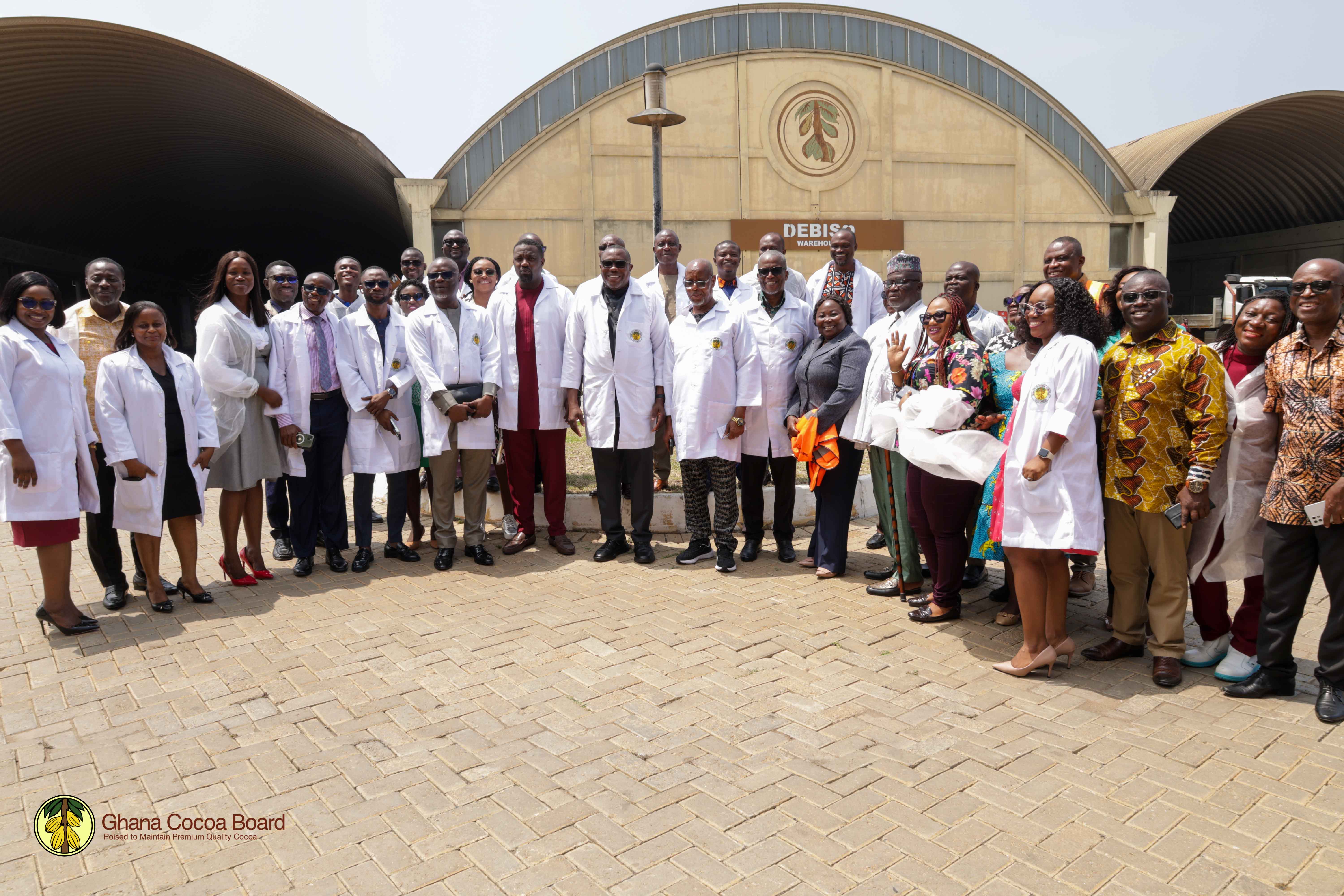 BOARD OF DIRECTORS TOURS COCOBOD'S TEMA FACILITIES