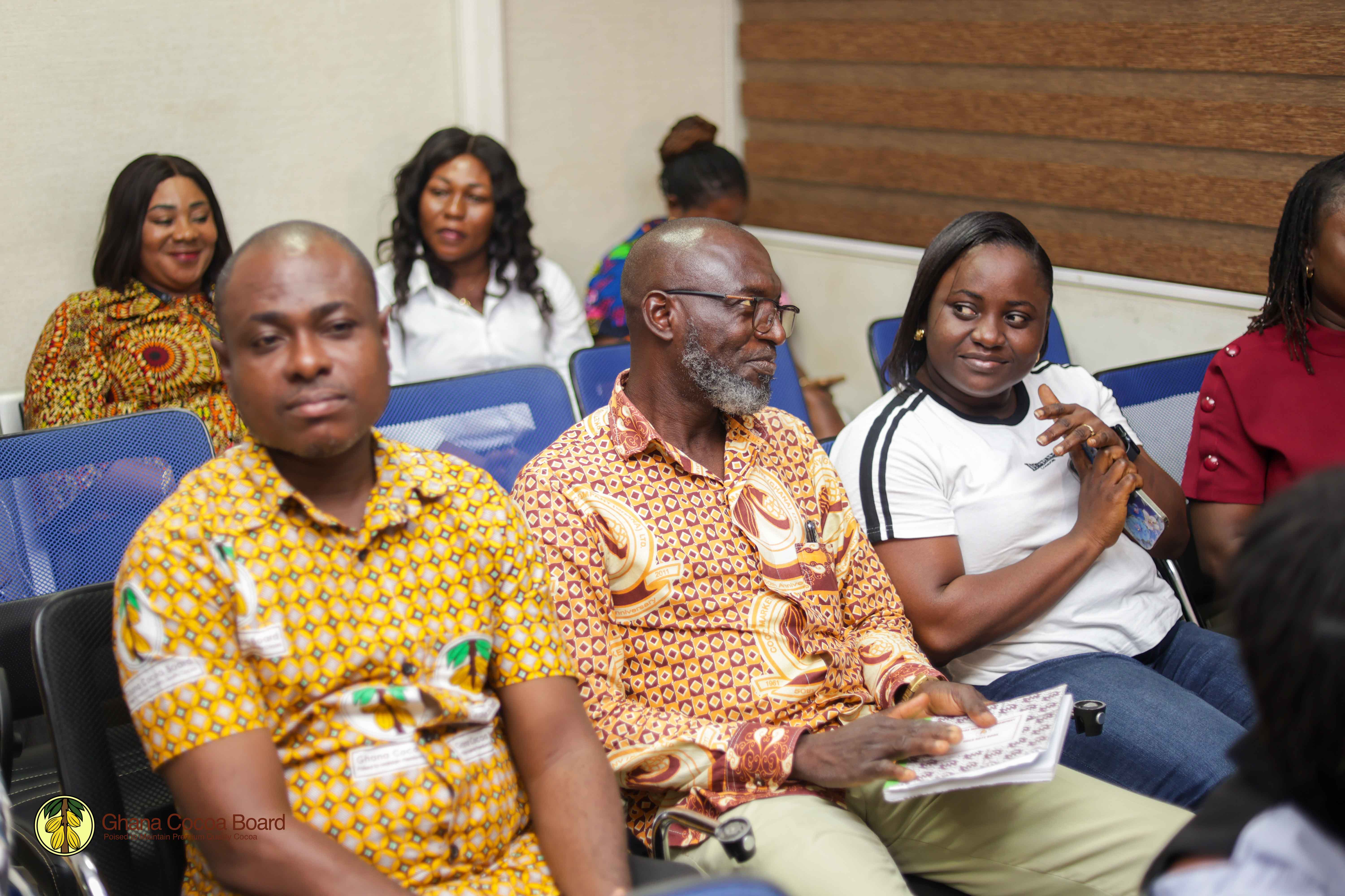 BOARD OF DIRECTORS TOURS COCOBOD'S TEMA FACILITIES