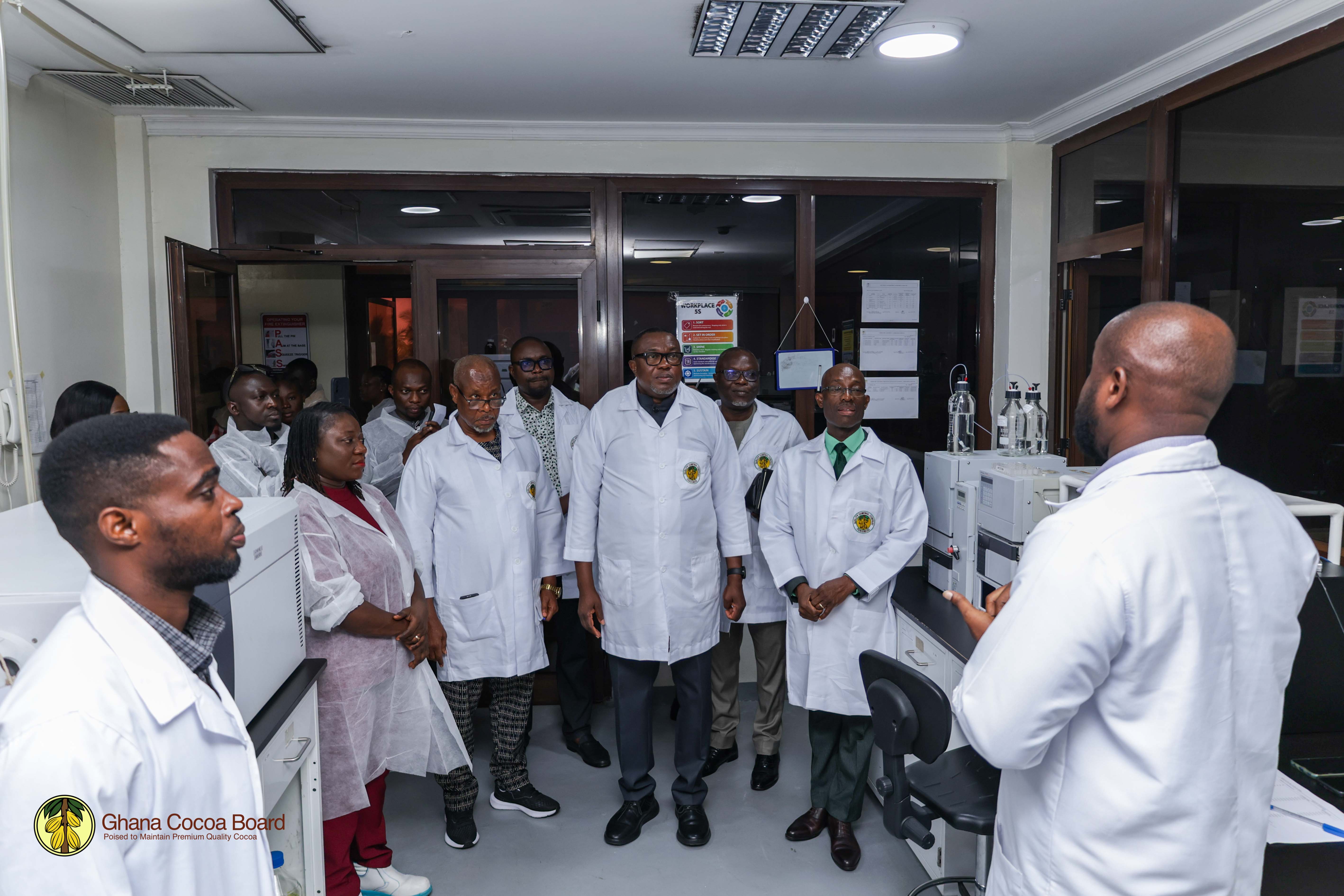 BOARD OF DIRECTORS TOURS COCOBOD'S TEMA FACILITIES