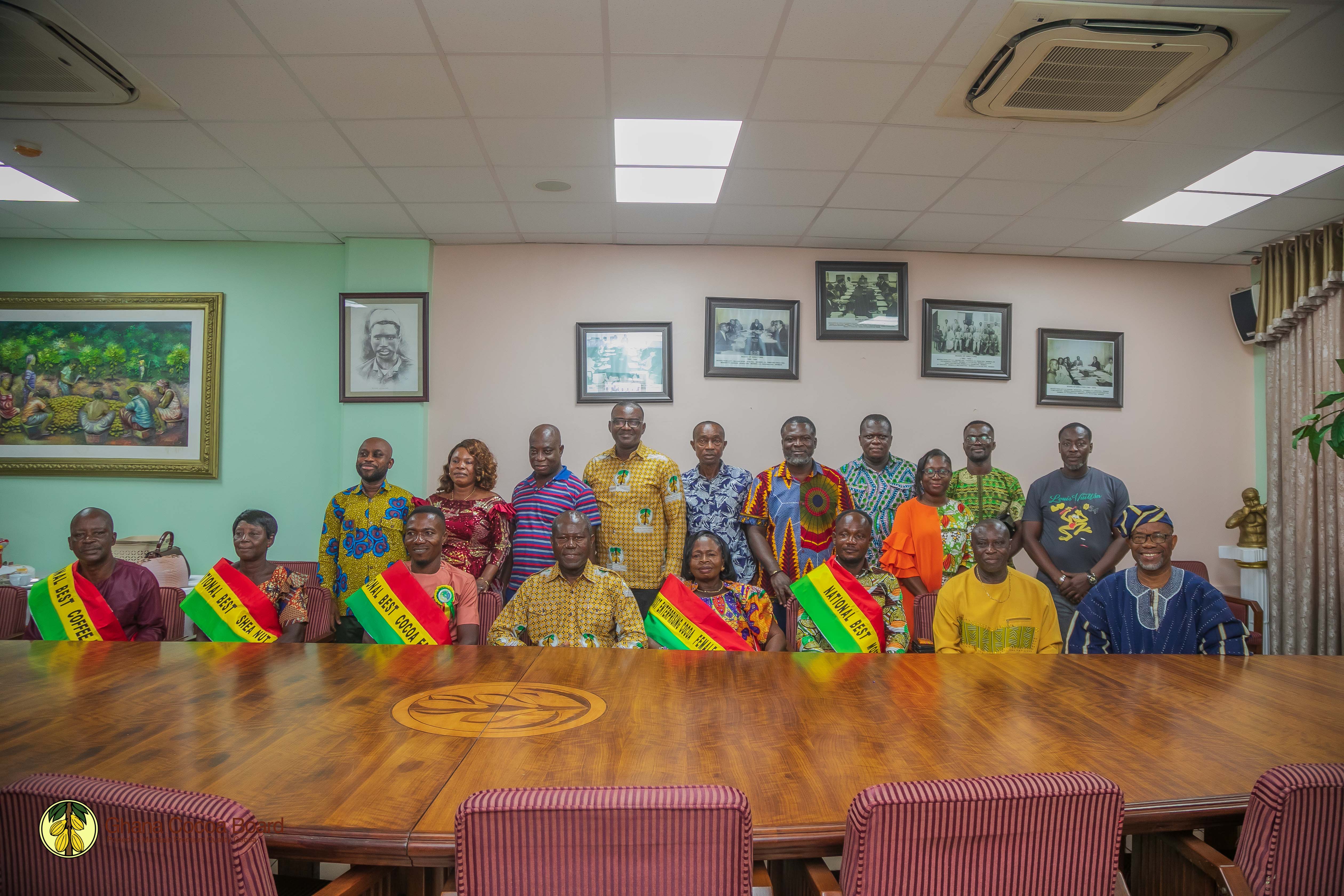 PRESENTATIONS OF AWARDS TO COCOA & COFFEE FARMERS / SHEA NUT PICKERS